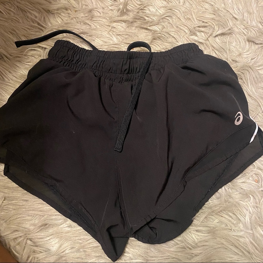 black shorts